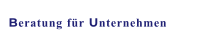 Beratung für Unternehmen