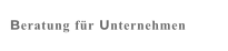 Beratung für Unternehmen